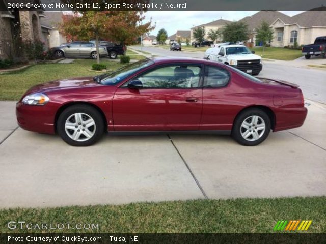 2006 Chevrolet Monte Carlo LS in Sport Red Metallic