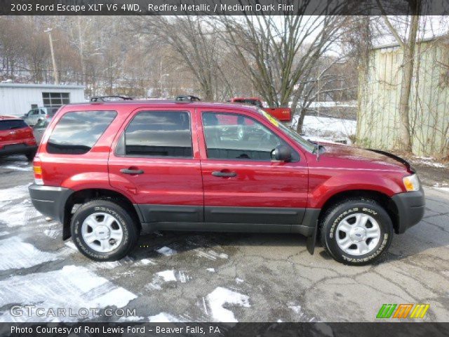 2003 Ford Escape XLT V6 4WD in Redfire Metallic