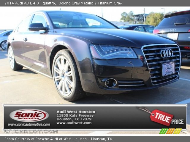 2014 Audi A8 L 4.0T quattro in Oolong Gray Metallic