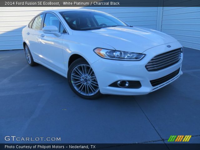2014 Ford Fusion SE EcoBoost in White Platinum