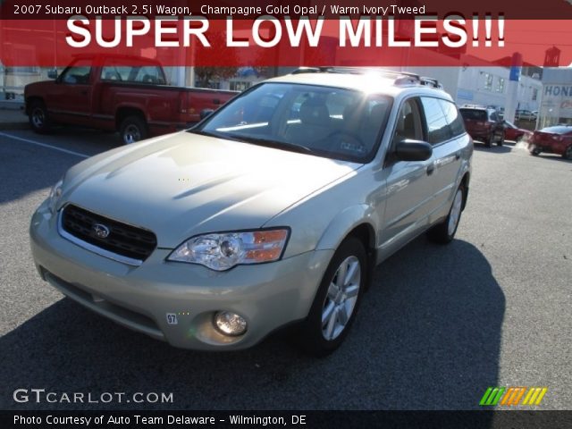 2007 Subaru Outback 2.5i Wagon in Champagne Gold Opal