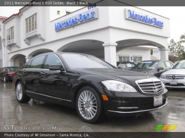2011 Mercedes-Benz S 600 Sedan in Black