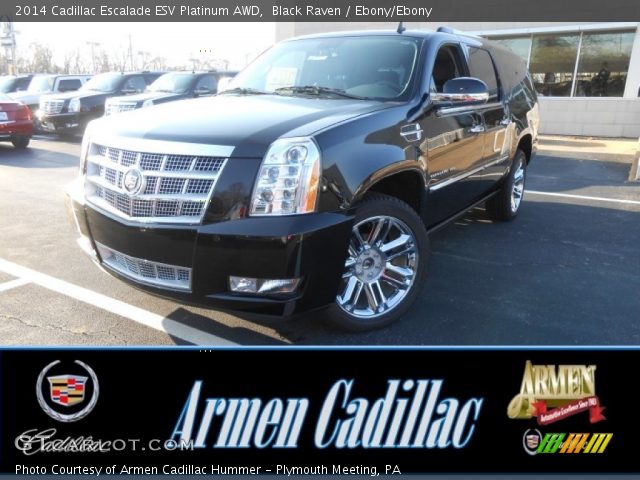 2014 Cadillac Escalade ESV Platinum AWD in Black Raven