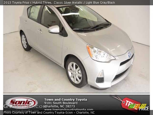 2013 Toyota Prius c Hybrid Three in Classic Silver Metallic