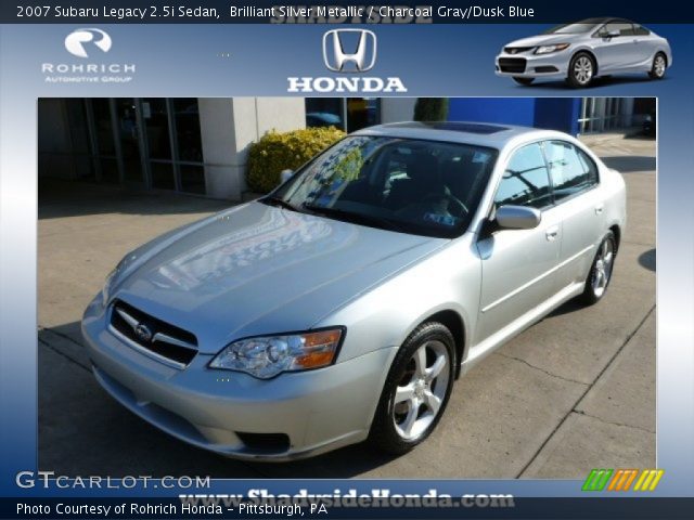 2007 Subaru Legacy 2.5i Sedan in Brilliant Silver Metallic