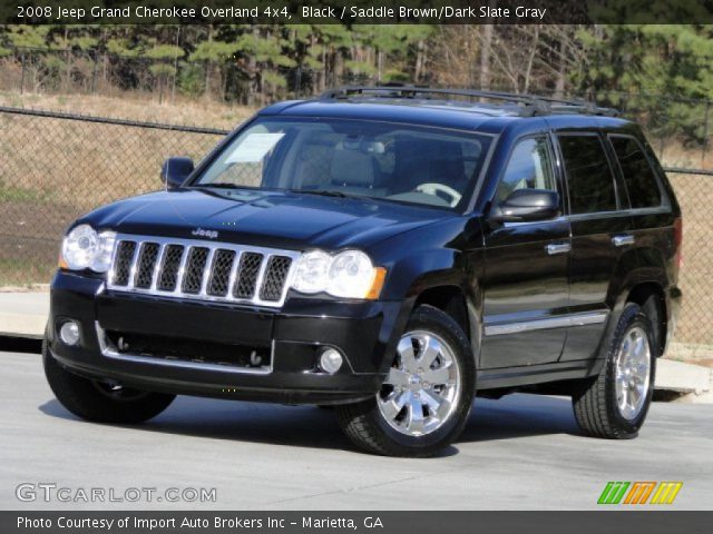2008 Jeep Grand Cherokee Overland 4x4 in Black
