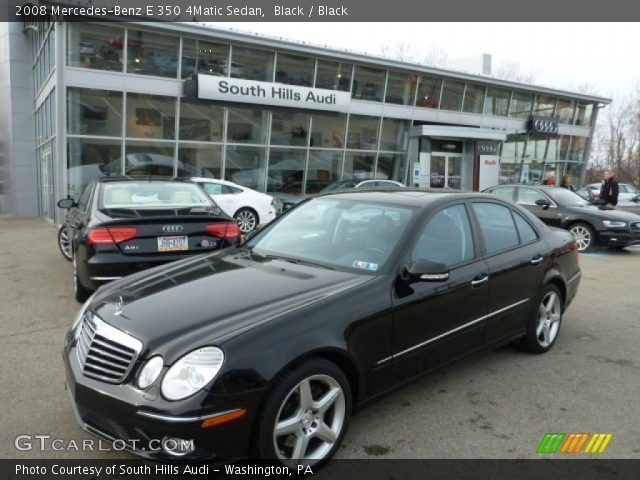 2008 Mercedes-Benz E 350 4Matic Sedan in Black