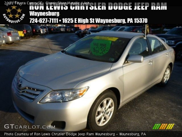 2011 Toyota Camry SE in Classic Silver Metallic