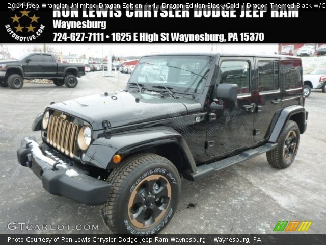 2014 Jeep Wrangler Unlimited Dragon Edition 4x4 in Dragon Edition Black/Gold