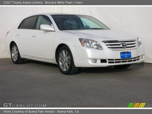 2007 Toyota Avalon Limited in Blizzard White Pearl
