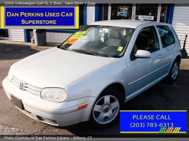 2000 Volkswagen Golf GL 2 Door in Satin Silver