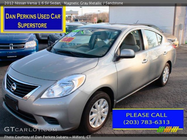 2012 Nissan Versa 1.6 SV Sedan in Magnetic Gray Metallic