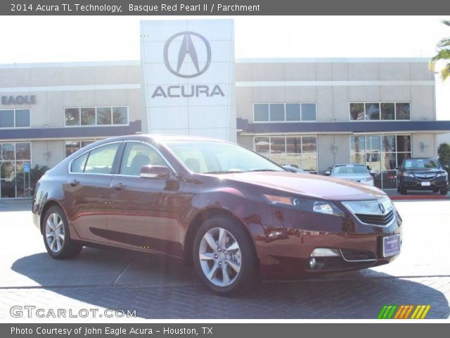 2014 Acura TL Technology in Basque Red Pearl II