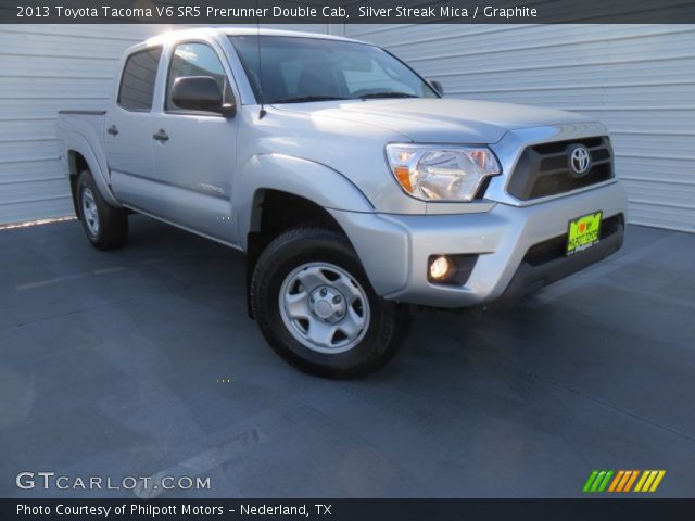 2013 Toyota Tacoma V6 SR5 Prerunner Double Cab in Silver Streak Mica