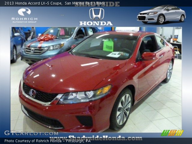 2013 Honda Accord LX-S Coupe in San Marino Red