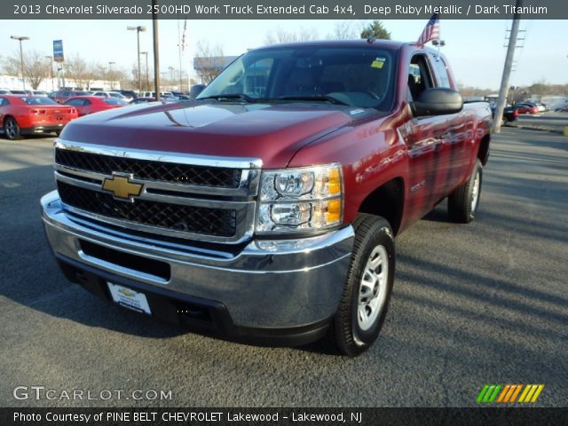 2013 Chevrolet Silverado 2500HD Work Truck Extended Cab 4x4 in Deep Ruby Metallic