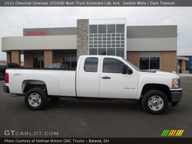2013 Chevrolet Silverado 2500HD Work Truck Extended Cab 4x4 in Summit White
