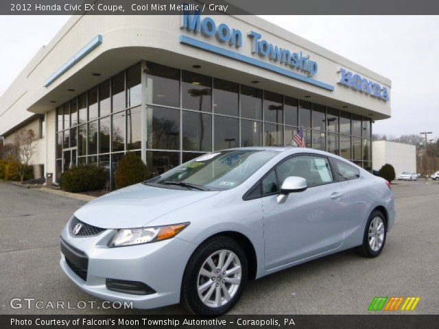2012 Honda Civic EX Coupe in Cool Mist Metallic