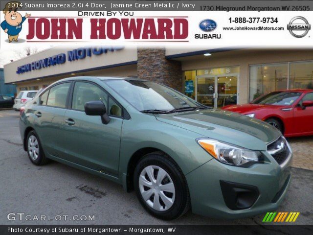 2014 Subaru Impreza 2.0i 4 Door in Jasmine Green Metallic