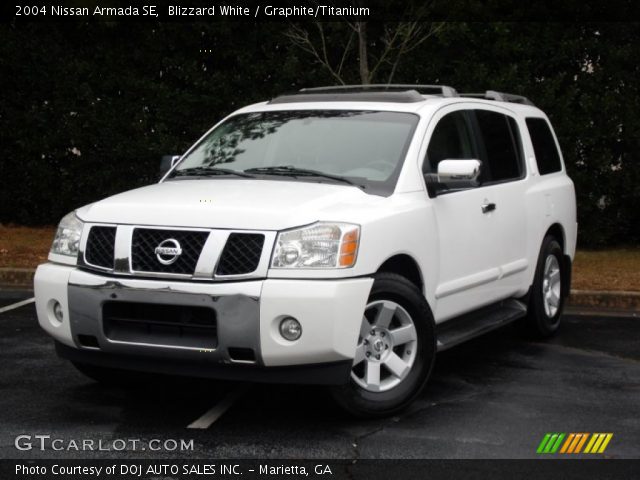2004 Nissan Armada SE in Blizzard White
