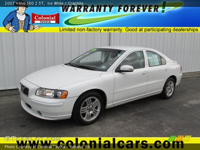 2007 Volvo S60 2.5T in Ice White