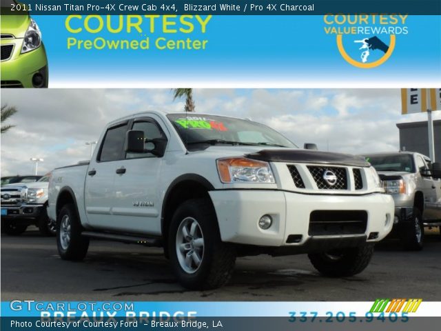 2011 Nissan Titan Pro-4X Crew Cab 4x4 in Blizzard White