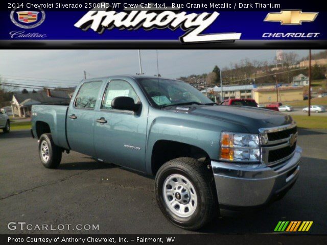 2014 Chevrolet Silverado 2500HD WT Crew Cab 4x4 in Blue Granite Metallic