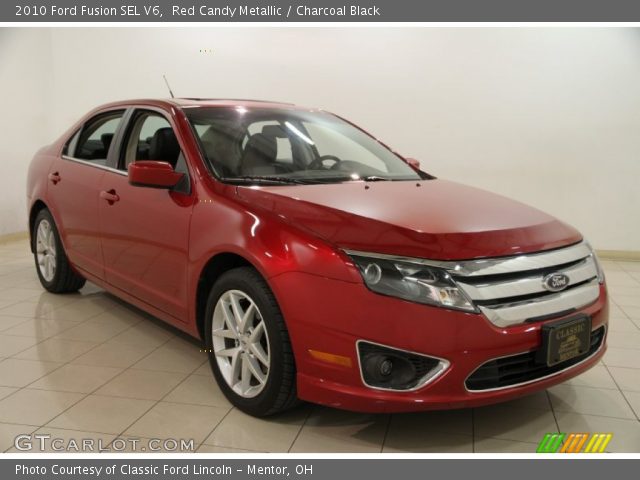 2010 Ford Fusion SEL V6 in Red Candy Metallic