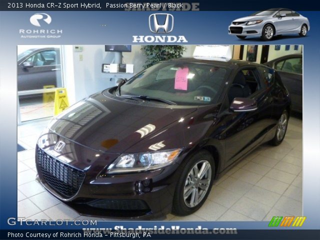 2013 Honda CR-Z Sport Hybrid in Passion Berry Pearl