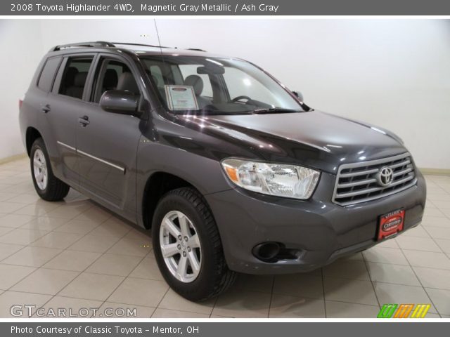 2008 Toyota Highlander 4WD in Magnetic Gray Metallic