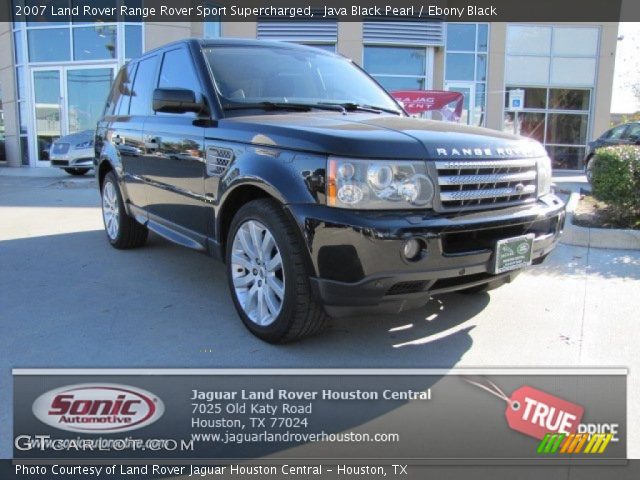 2007 Land Rover Range Rover Sport Supercharged in Java Black Pearl