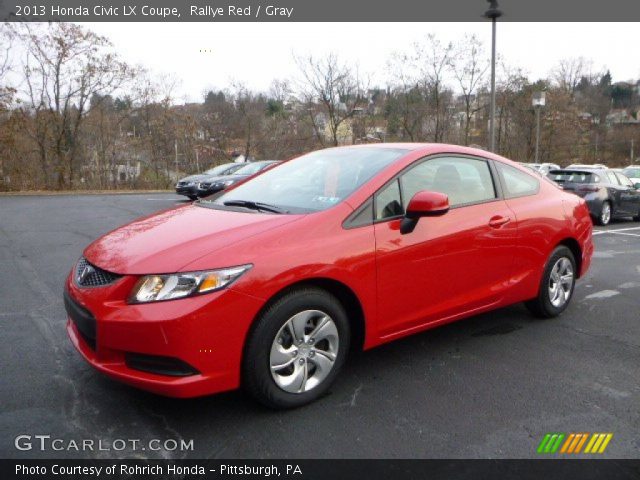 2013 Honda Civic LX Coupe in Rallye Red