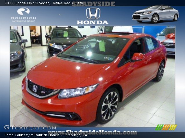 2013 Honda Civic Si Sedan in Rallye Red