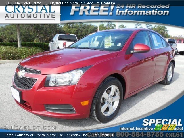 2012 Chevrolet Cruze LT in Crystal Red Metallic