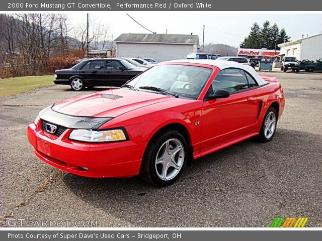 2000 Ford Mustang GT Convertible in Performance Red