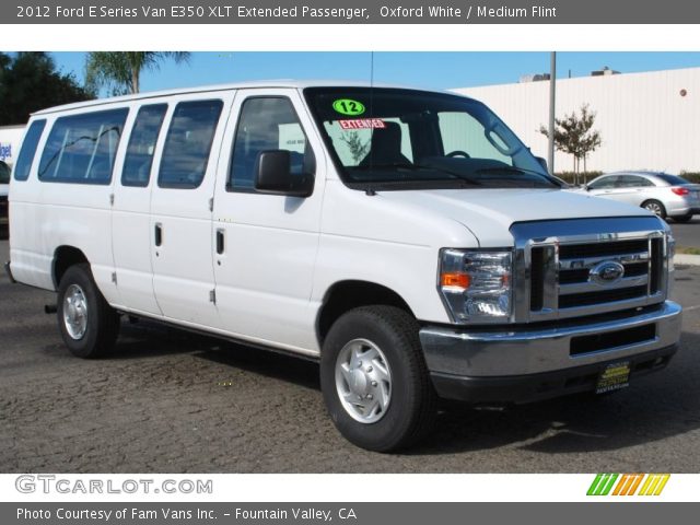 2012 Ford E Series Van E350 XLT Extended Passenger in Oxford White