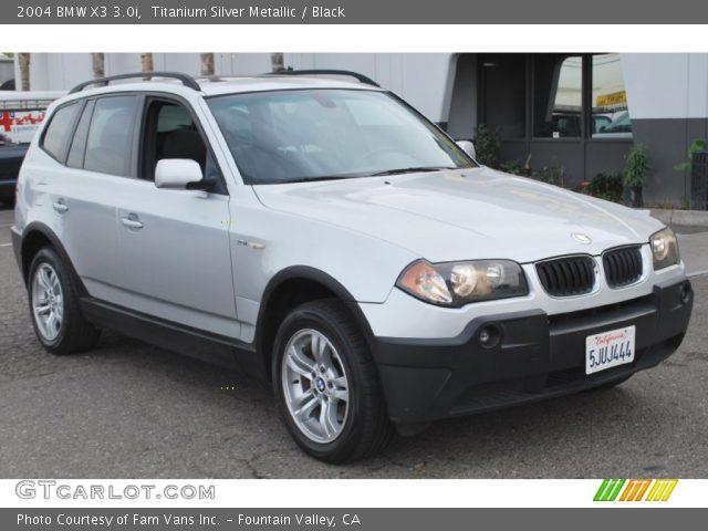 2004 BMW X3 3.0i in Titanium Silver Metallic
