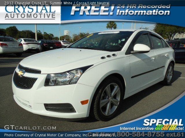 2012 Chevrolet Cruze LT in Summit White