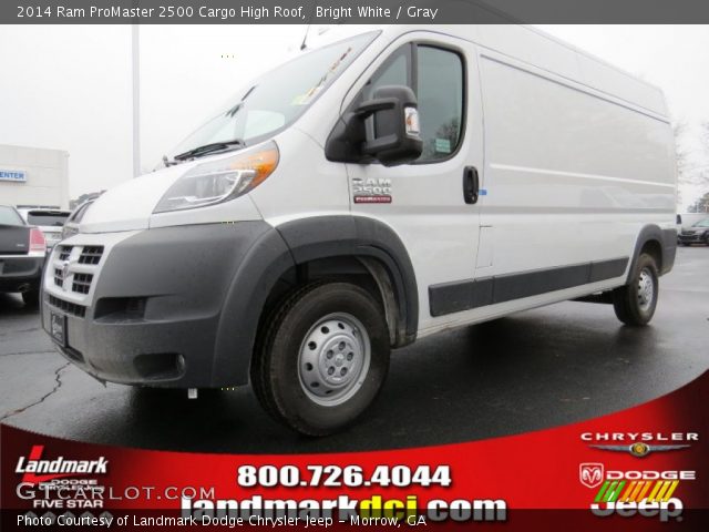 2014 Ram ProMaster 2500 Cargo High Roof in Bright White