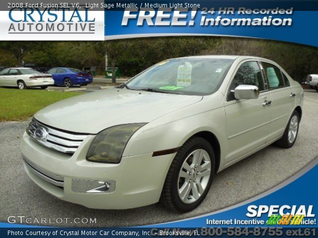 2008 Ford Fusion SEL V6 in Light Sage Metallic