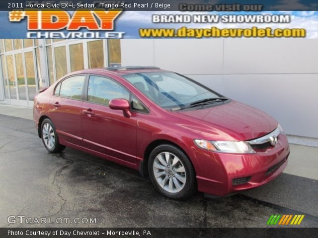2011 Honda Civic EX-L Sedan in Tango Red Pearl