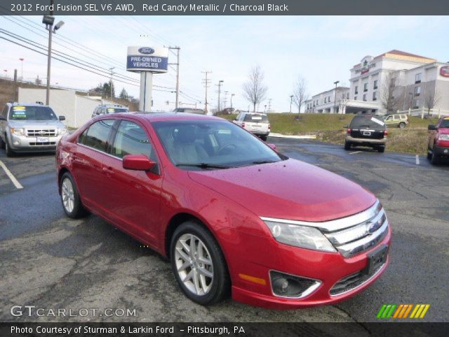2012 Ford Fusion SEL V6 AWD in Red Candy Metallic