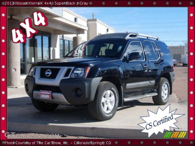 2012 Nissan Xterra X 4x4 in Super Black