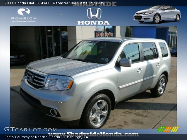 2014 Honda Pilot EX 4WD in Alabaster Silver Metallic