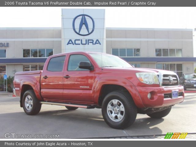 2006 Toyota Tacoma V6 PreRunner Double Cab in Impulse Red Pearl