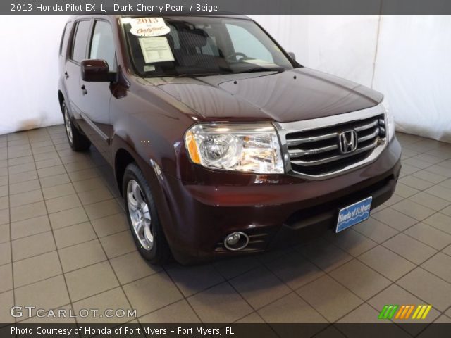 2013 Honda Pilot EX-L in Dark Cherry Pearl