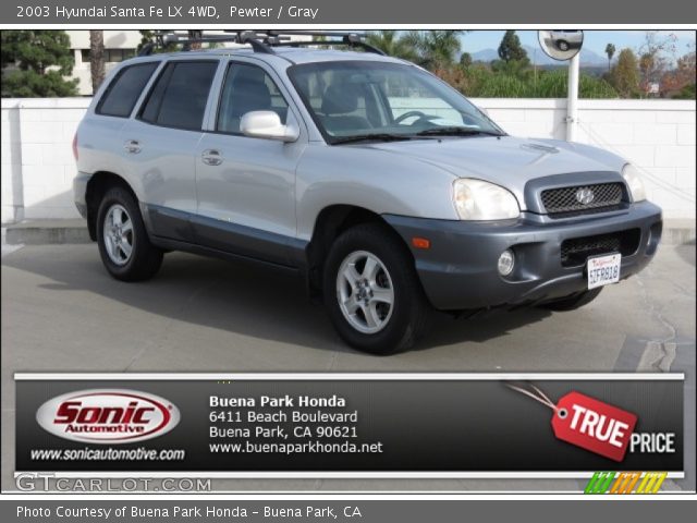 2003 Hyundai Santa Fe LX 4WD in Pewter