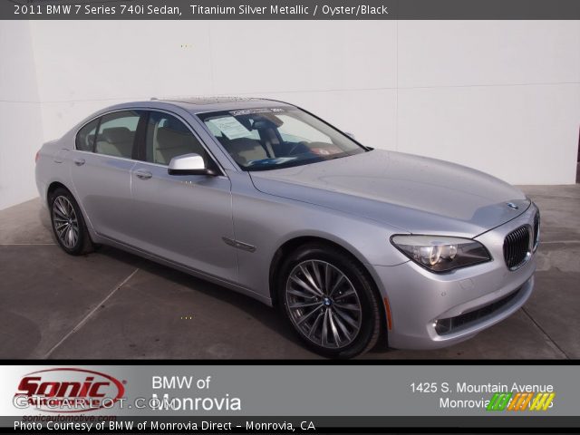 2011 BMW 7 Series 740i Sedan in Titanium Silver Metallic