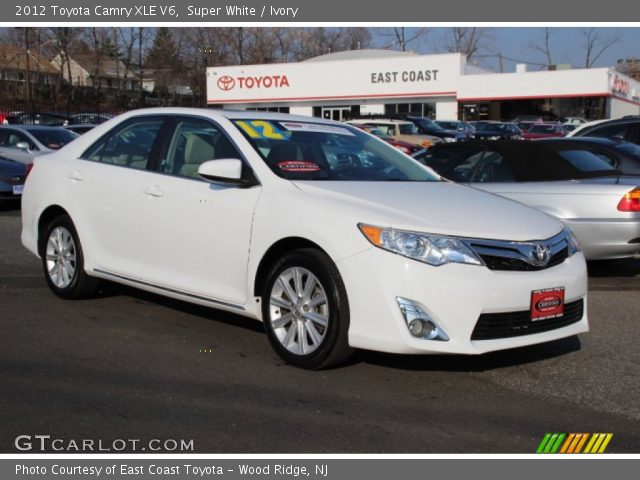 2012 Toyota Camry XLE V6 in Super White