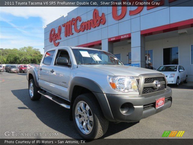2011 Toyota Tacoma V6 SR5 PreRunner Double Cab in Silver Streak Mica